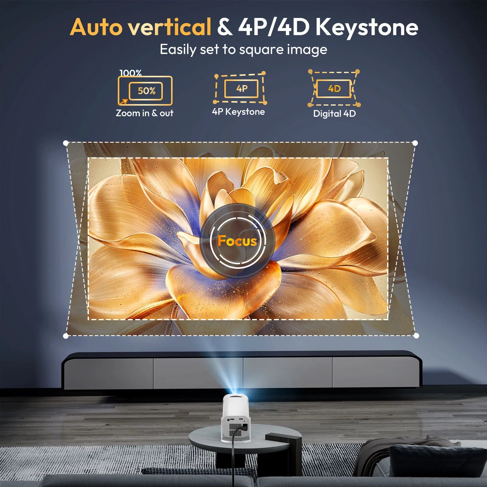 Projector 4K Wifi6